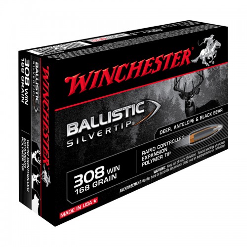 Winchester Bchsen Munition .308 Win ,Ballistic Silvertip,168gr 20 Stk.