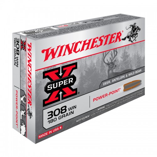 Winchester Bchsen Munition .308 Win ,Power Point,180gr 20 Stk.
