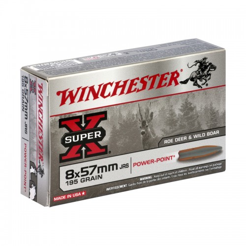 Winchester Bchsen Munition 8X57JRS ,Power Point,195gr 20 Stk.