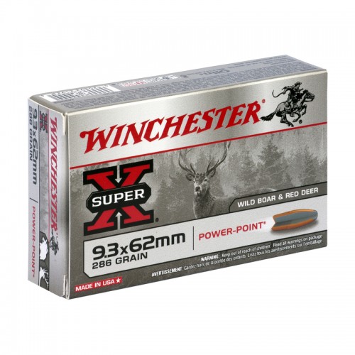 Winchester Bchsen Munition 9.3x62 ,Power Point,286gr 20 Stk.