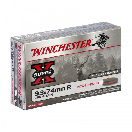 Winchester Bchsen Munition 9.3x74R ,Power Point,286gr 20 Stk.