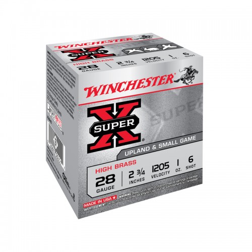 Winchester Schrot Munition Super X High Brass,28-70,28g,P6, 25 Stk.