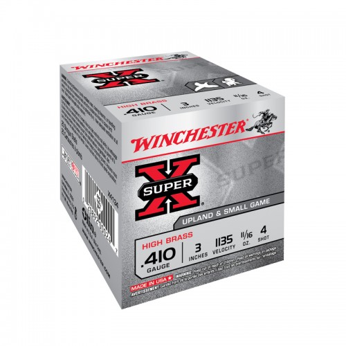 Winchester Schrot Munition Super X High Brass,410-76,19,5g,P7.5, 25 Stk.