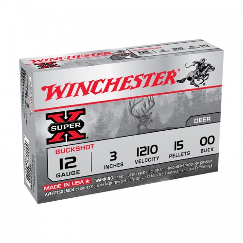 Winchester Schrot Munition Buckshot,Super-X,12-76,15x00BUCK 5 Stk.