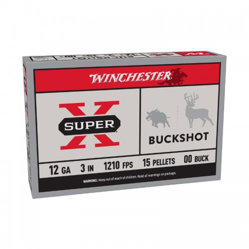 Winchester Schrot Munition Buckshot,Super-X,12-76,15x00BUCK 1000 Stk.