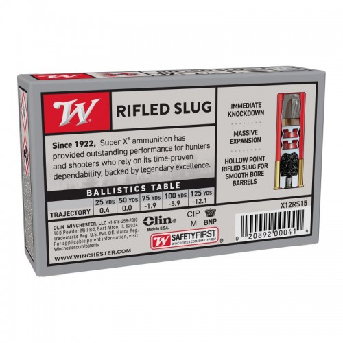 Winchester Schrot Munition Slug Super X Rifled