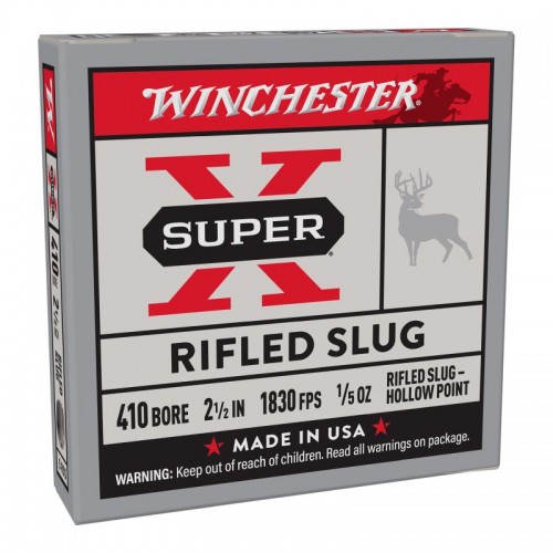 Winchester Schrot Munition Slug,Super-X,Rifled,410-63,6g 5 Stk.