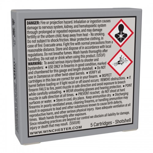 Winchester Schrot Munition Slug,Super-X,Rifled,410-63,6g 5 Stk.