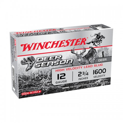 Winchester Schrot Munition Slug, Deer Season, 12-70, 70mm, 35g 5 Stk.