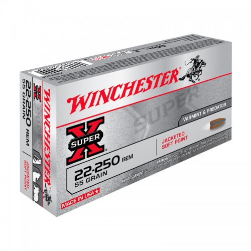 Winchester Bchsen Munition 22-250Rem,Power Point,55gr 20 Stk.