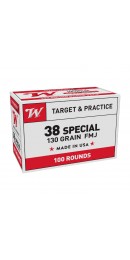 Winchester Pistolen Munition 38Spec ,USA,130gr,FMJ 100 Stk.