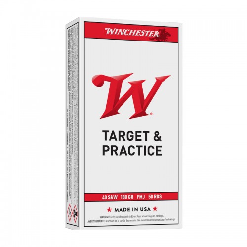 Winchester Pistolen Munition 40S&W, FMJ ,USA,180gr,FMJ 50 Stk.