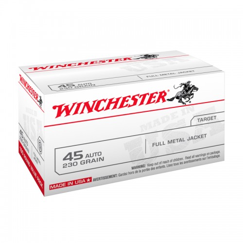 Winchester Pistolen Munition 45Auto ,USA,230gr,FMJ 100 Stk.
