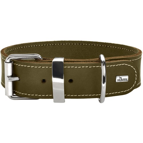 Hunter Halsband Aalborg Special Leder/Olivgrn 50/S-M