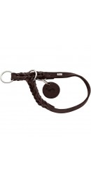 Hunter Dressurhalsung Solid Education Leder/Dunkelbraun...