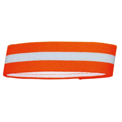 Hunter Warnband mit Klettverschluss Orange reflektierend S
