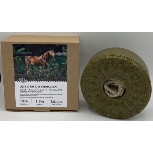 Wildlutscher Leckstein für Pferde und Ponys Piniennadeln 1,8 kg