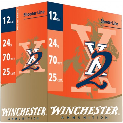 Winchester Schrot Munition X2, 12-70, 24g ,12mm,P7.5 25 Stk.