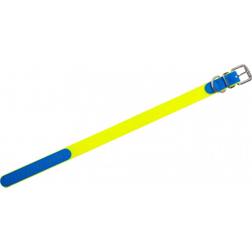 Farm-Land Halsband Signalgelb/Blau 60