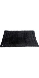 Farm-Land Outdoor Hundedecke Velours Schwarz 123 x 70 cm