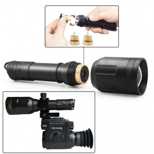 Maximtac HD-IR Taschenlampe für Nachtsichtgeräte 850nm und 940nm