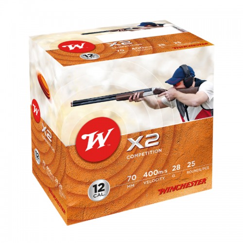 Winchester Schrot Munition X2, 12-70, 28g P8 1000 Stk.