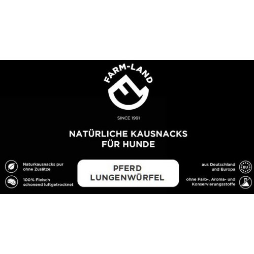 Farm-Land Hundesnack Pferde-Lungenwrfel 100g