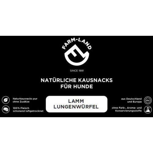 Farm-Land Hundesnack Lamm-Lungenwrfel