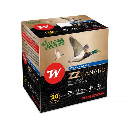 Winchester Schrot Munition ZZ Canard, 20-70, 25g P6 1000 Stk.