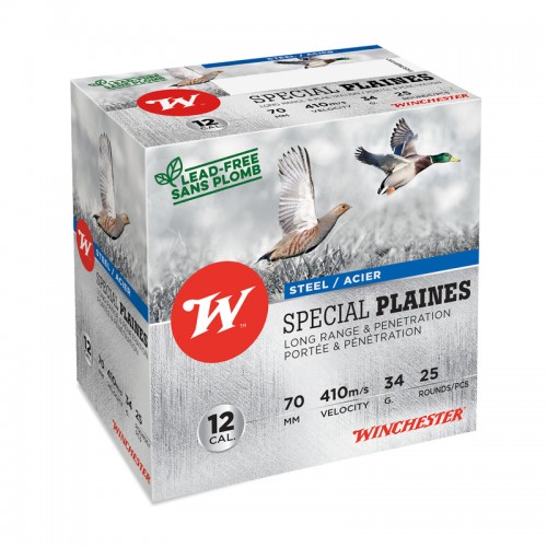 Winchester Schrot Munition Steel Special Plaines 12-70 ,34g, P4 250 Stk.