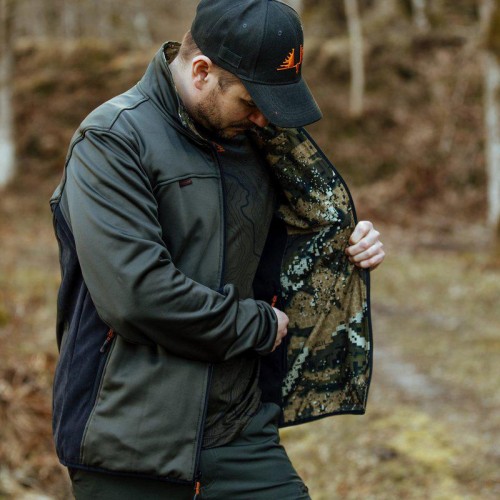 Swedteam Herren Jagdjacke Ridge Pro Reversible RE-ECO Desolve Veil XL