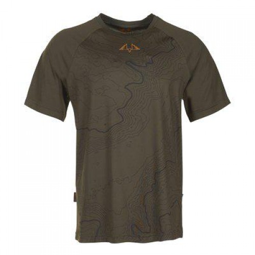 Swedteam Herren T-Shirt Alpha SS RE-ECO Printed Green S