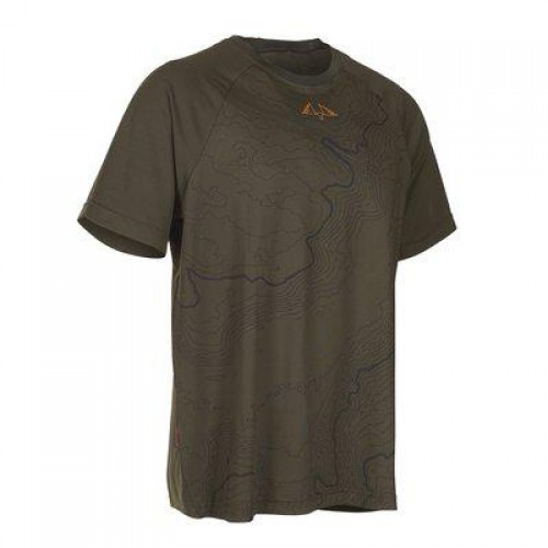 Swedteam Herren T-Shirt Alpha SS RE-ECO Printed Green S