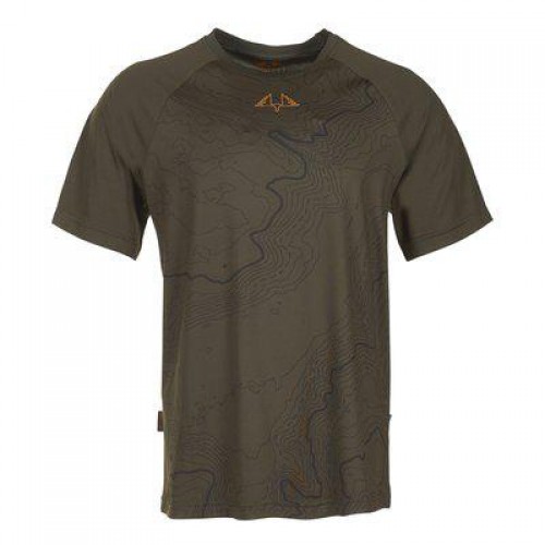 Swedteam Herren T-Shirt Alpha SS RE-ECO Printed Green L