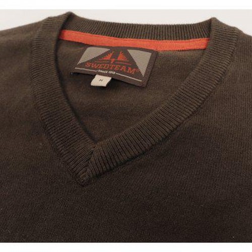 Swedteam Herren Sweater Crest V-Neck Swedteam Green M