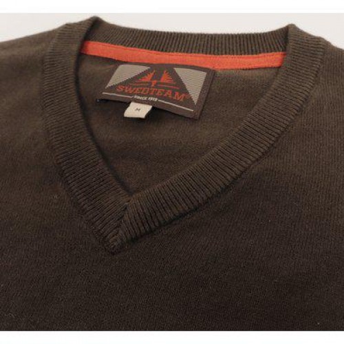 Swedteam Herren Sweater Crest V-Neck Swedteam Green 2XL