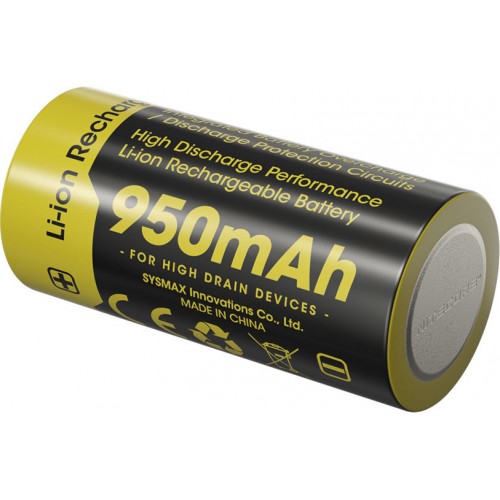 Nitecore Li-Ion Akku Typ 16340 NL169, geeignet fr Hikmicro Thunder