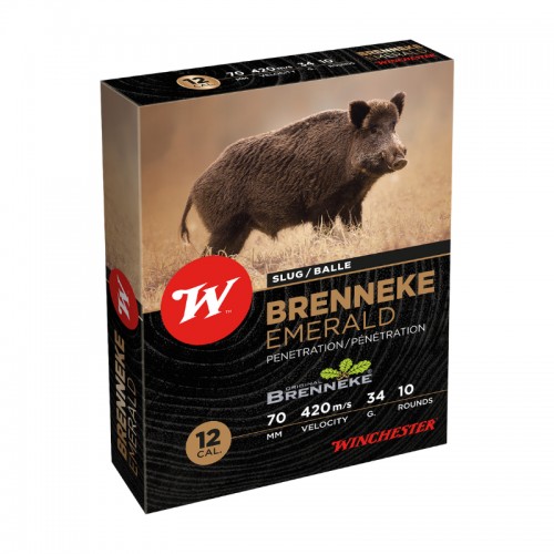 Winchester Munition Slug Brenneke Emerald,12-70 ,34g, 10 Stk.