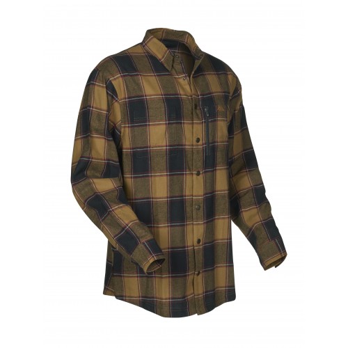 Swedteam Herren Baumwollhemd Dark Sand