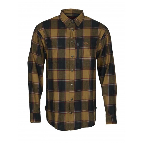 Swedteam Herren Baumwollhemd Dark Sand S