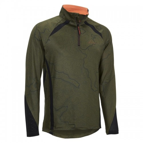 Swedteam Herren Sweater Alpha Antibite Printed Green 2XL