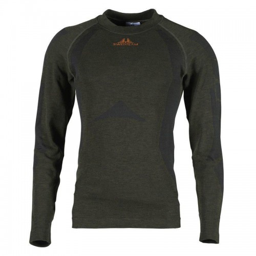 Swedteam Herren Titan Merino Langarmshirt Hunting Green