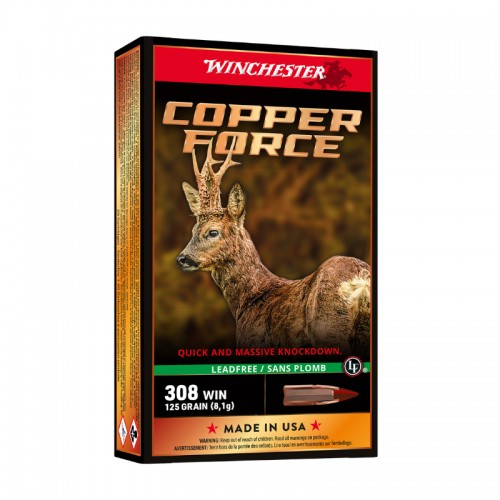 Winchester B�chsen Munition Copper Force Lead Free 8,1g 125gr .308 Win. 1000 Stk.