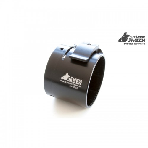Przise Jagen ADVANCED Schnellspann-Adapter 62 mm Auendurchmesser Gewinde M52x0,75