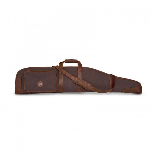 Waidmanns Leder/Canvas Futteral Amos Braun/Braun