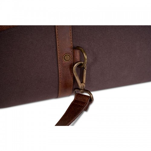 Waidmanns Leder/Canvas Futteral Amos Braun/Braun