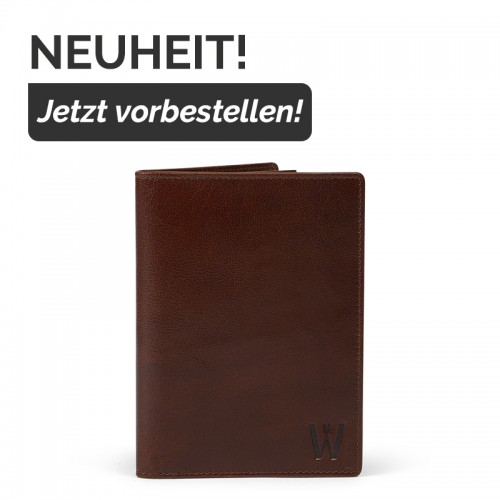 Waidmanns Leder Jagdscheinetui Falko Brandy