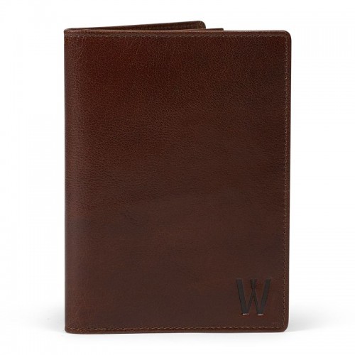 Waidmanns Leder Jagdscheinetui Falko Brandy