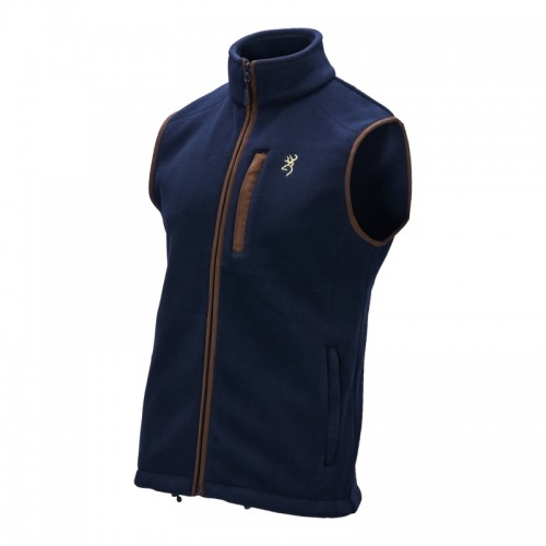 Browning Herren Fleece Weste, SUMMIT, blau