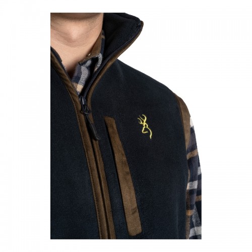 Browning Herren Fleece Weste, SUMMIT, blau